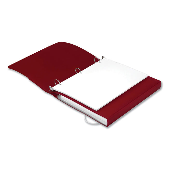 DUO 2-in-1 Binder Organizer, 3 Rings, 1" Capacity, 11 x 8.5, Burgundy