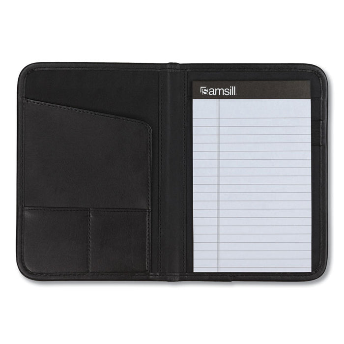 Professional Padfolio, 3/4w x 9 1/4h, Open Style, Black