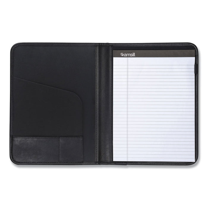 Professional Padfolio, Storage Pockets/Card Slots, Writing Pad, Black