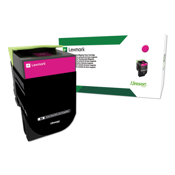 80C1HM0 Return Program High-Yield Toner, 3,000 Page-Yield, Magenta