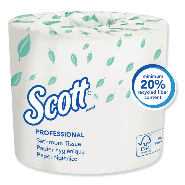 Essential Standard Roll Bathroom Tissue for Business, Septic Safe, Convenience Carton, 2-Ply, White, 550/Roll, 20 Rolls/CT