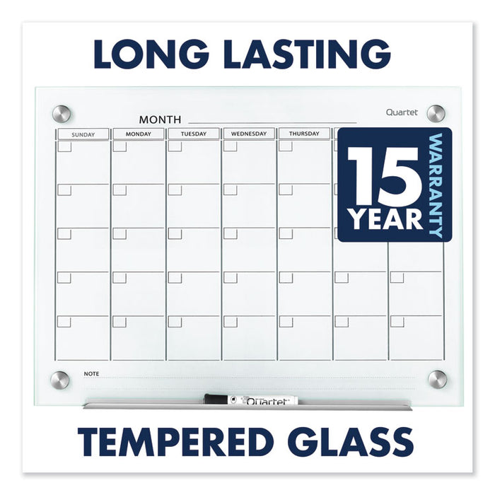 Infinity Magnetic Glass Calendar Board, 36 x 24