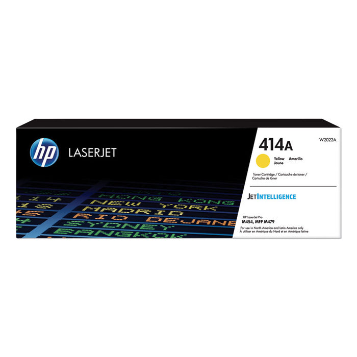 HP 414A, (W2022A) Yellow Original LaserJet Toner Cartridge