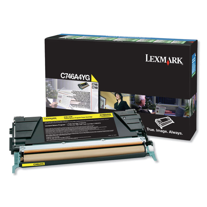 C746A1YG Return Program Toner, 7,000 Page-Yield, Yellow, TAA Compliant