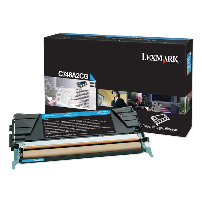 C746A2CG Toner, 7000 Page-Yield, Cyan