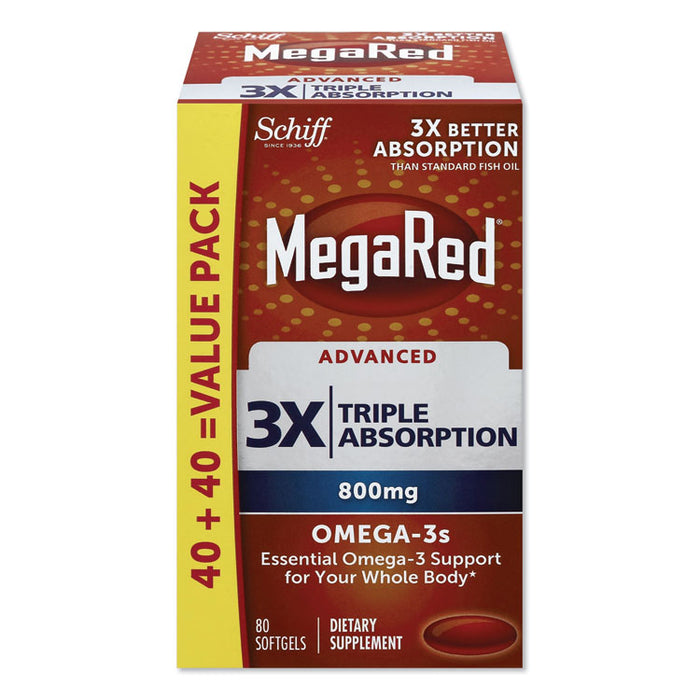 Advanced Triple Absorption Omega-3 Softgel, 80 Count