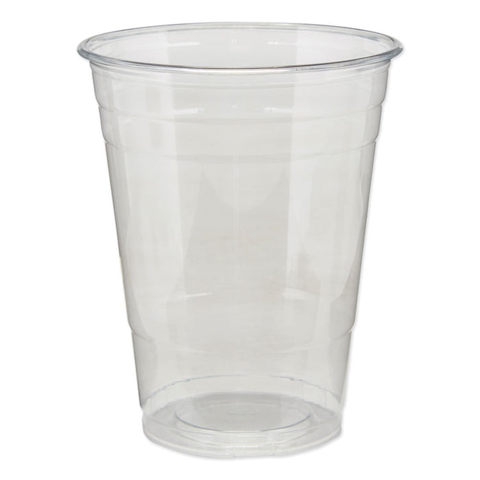 Clear Plastic PETE Cups, 16 oz, 25/Sleeve, 20 Sleeves/Carton