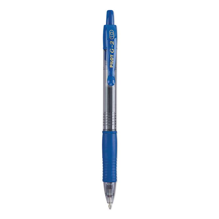 G2 Premium Gel Pen, Retractable, Bold 1 mm, Blue Ink, Smoke Barrel, Dozen