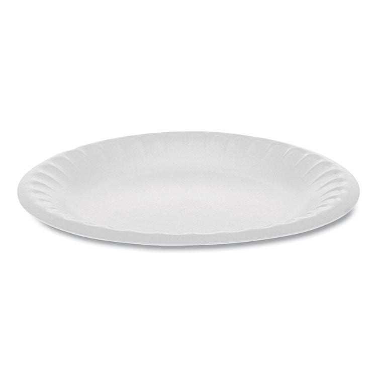 Placesetter Deluxe White Laminated Foam Plate - 8.88 diameter