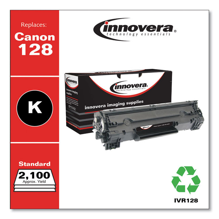 Remanufactured Black Toner, Replacement for 128 (3500B001AA), 2,100 Page-Yield