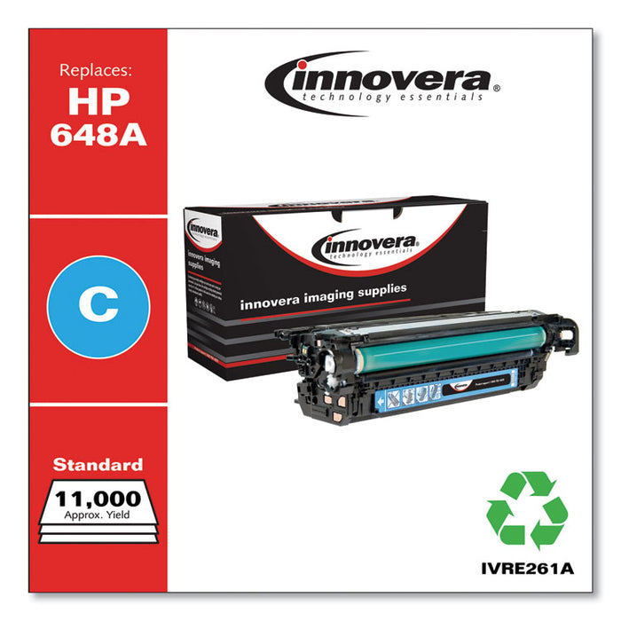 Remanufactured Cyan Toner, Replacement for 648A (CE261A), 11,000 Page-Yield