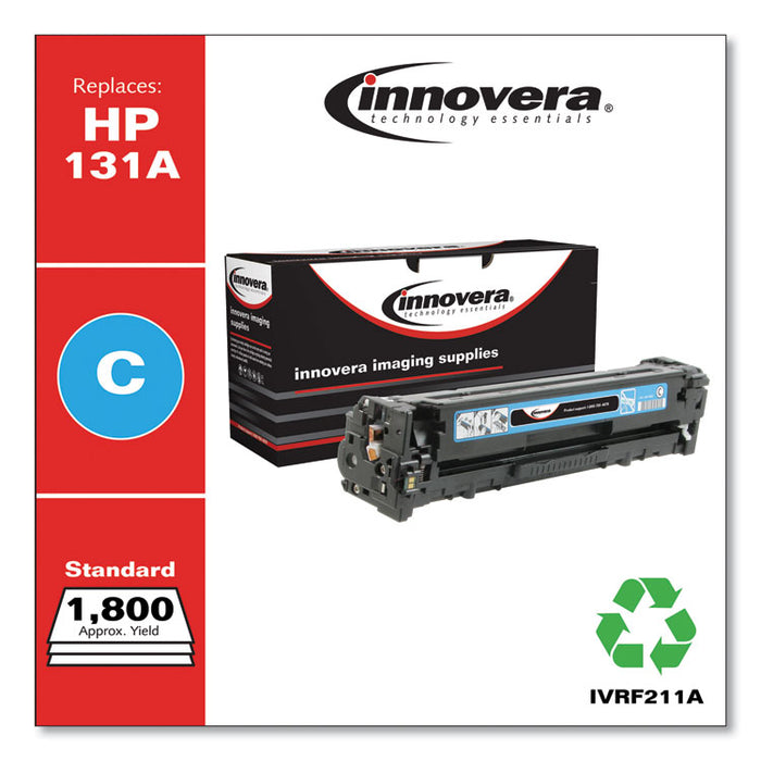 Remanufactured Cyan Toner Cartridge, Replacement for HP 131A (CF211A), 1,800 Page-Yield