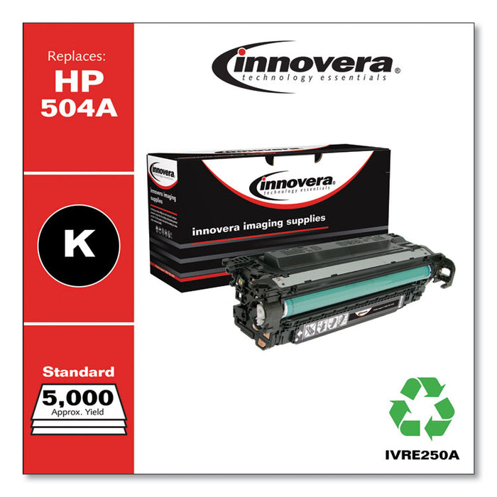 Remanufactured Black Toner, Replacement for 504A (CE250A), 5,000 Page-Yield