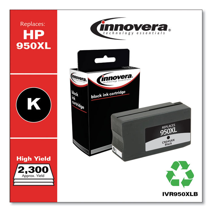 Remanufactured Black High-Yield Ink, Replacement for 950XL (CN045AN), 2,300 Page-Yield