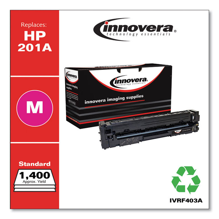 Remanufactured Magenta Toner, Replacement for 201A (CF403A), 1,400 Page-Yield