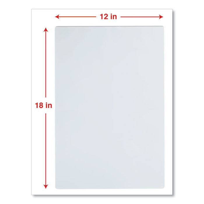 Laminating Pouches, 3 mil, 18" x 12", Matte Clear, 25/Pack