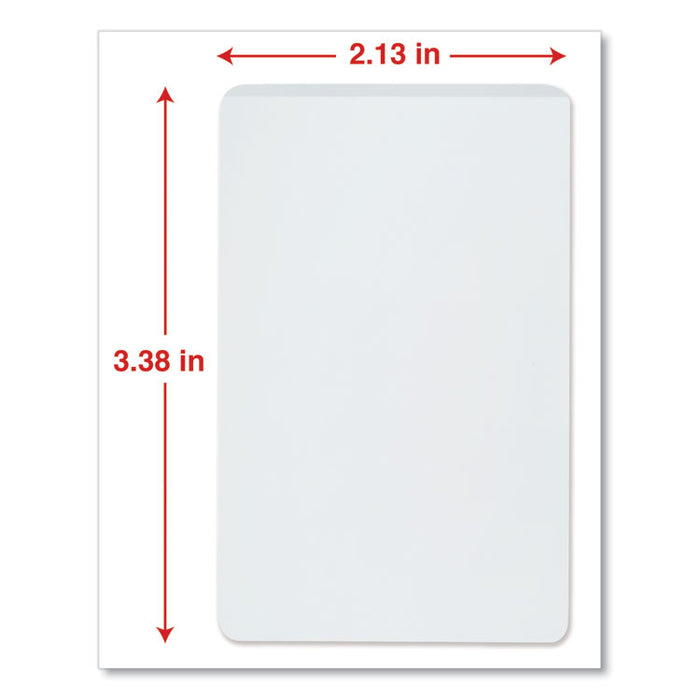 Laminating Pouches, 5 mil, 2.13" x 3.38", Matte Clear, 25/Pack