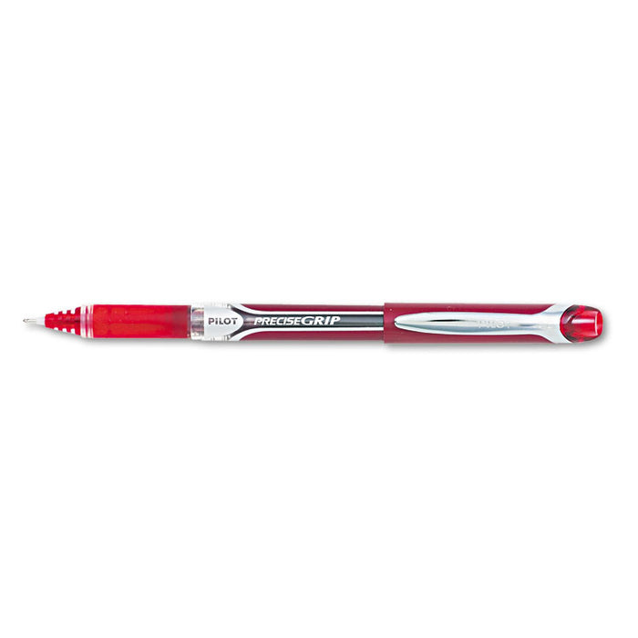 Precise Grip Roller Ball Pen, Stick, Bold 1 mm, Red Ink, Red Barrel