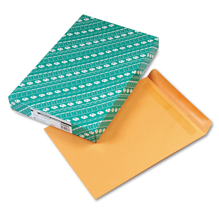 Redi-Seal Catalog Envelope, #15 1/2, Cheese Blade Flap, Redi-Seal Adhesive Closure, 12 x 15.5, Brown Kraft, 100/Box
