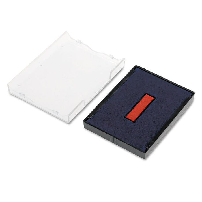 T4729 Printy Replacement Pad for Trodat Self-Inking Stamps, 1.56" x 2", Blue/Red